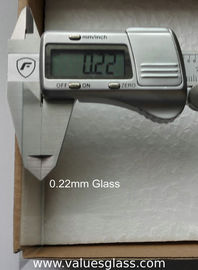 高く軽い伝送の酸の抵抗力がある超薄いガラス0.22mmの厚さ